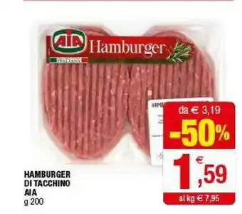 Iperal Aia Hamburger Di Tacchino offerta