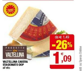 Iperal Valtellina Casera Stagionato Dop offerta