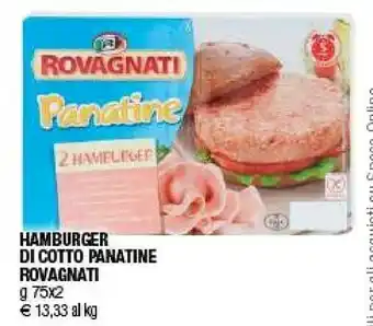 Iperal Rovagnati Hamburger Di Cotto Panatine offerta