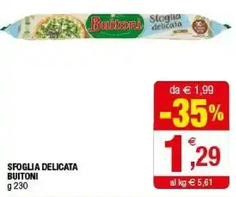 Iperal Buitoni Sfoglia Delicata offerta