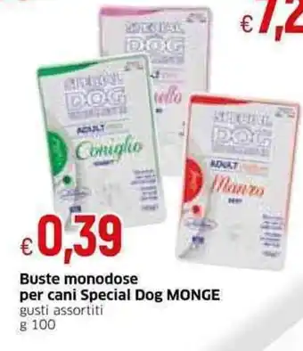 Monge Buste monodose per cani Special Dog gusti assortiti g 100