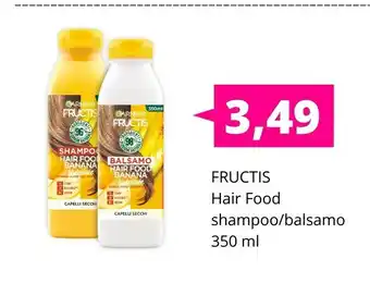 Acqua & Sapone Hair food Garnier Fructis Shampoo offerta