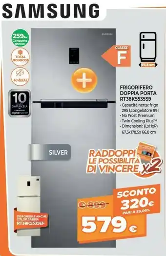 Expert Samsung Doppia Porta Serie 5000 RT38K5535S9 offerta