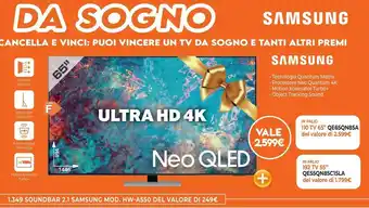 Expert Samsung Samsung TV Neo QLED 4K 65” QE65QN85A Smart TV Wi-Fi Eclipse Silver 2021 offerta