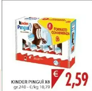 Mercatò Ferrero Kinder Pinguì Cioccolato 240 G(ml) offerta