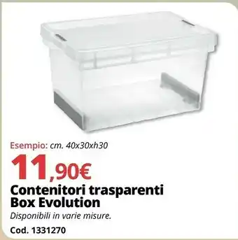 Brico Io Contenitore Trasparenti Box Evolution offerta