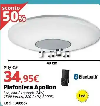 Brico Io Plafoniera Apollon offerta