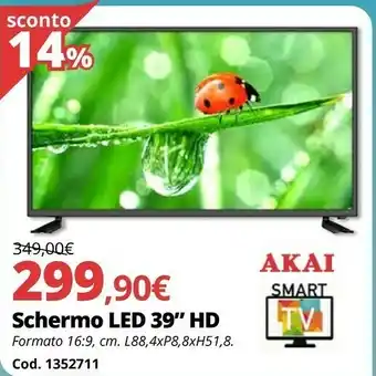 Schermo LED 39'' HD