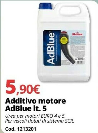 Brico Io Additivo Motore AdBlue Lt 5 offerta
