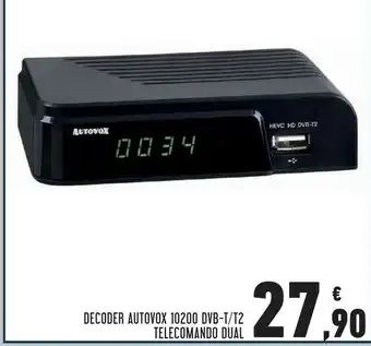 Conad Superstore Autovox Decoder 10200 DVB-T2 offerta