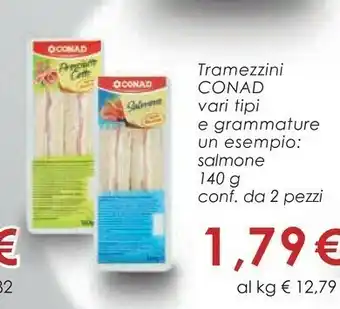 Conad Superstore Conad Tramezzini Salmone 140 G offerta