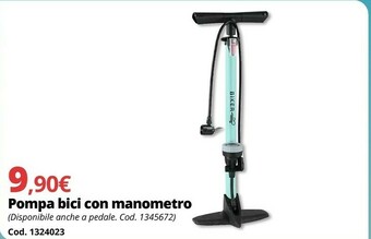 Brico Io Pompa Bici Con Manometro offerta