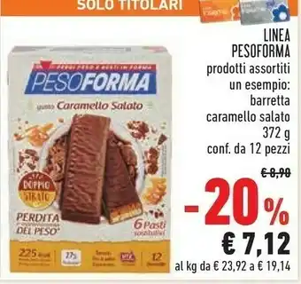 Conad Superstore Pesoforma Barrette Cereali E Cioccolato 372 G(ml) offerta