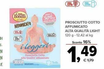 Todis Casa bonelli Prosciutto cotto offerta