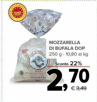 Todis Mozzarella di bufala offerta
