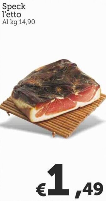 MAX Supermercati Speck l'etto offerta
