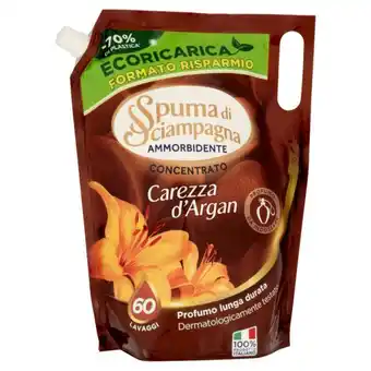 Spuma di sciampagna ammorbidente concentrato carezza d'argan ecoricarica 1200 ml