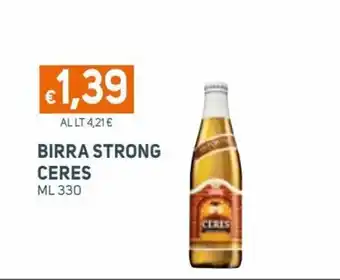 Ekom Ceres Birra Strong ml 330 offerta