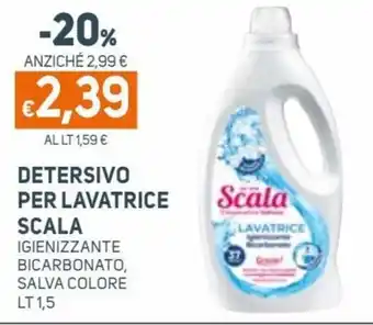 Ekom Scala Detersivo per Lavatrice Igienizzante Bicarbonato, Salva Colore lt 1,5 offerta