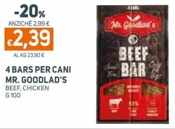 Ekom Mr. Goodlad's 4 Bars per Cani Beef, Chicken G 100 offerta