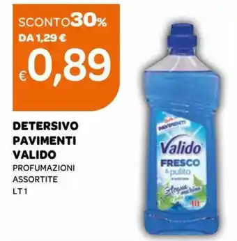 Ekom Valido Detersivo Pavimenti Profumazioni Assortite lt1 offerta
