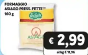 Formaggio Asiago Press. Fette 160 g