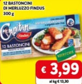 Findus 12 Bastoncini Di Merluzzo 300 g