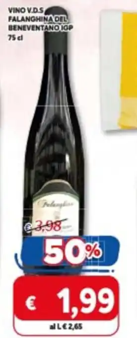 Iper La Spesa Vino V.D.S. Falanghina Del Beneventano IGP 75 cl offerta