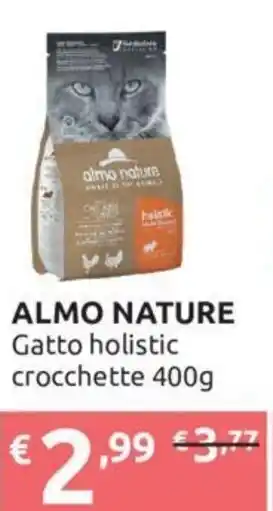 Ipersoap Almo Nature Gatto Holistic Crocchette 400 g offerta