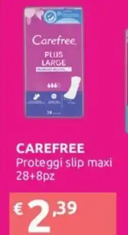 Ipersoap Carefree Proteggi Slip Maxi 28+8pz offerta