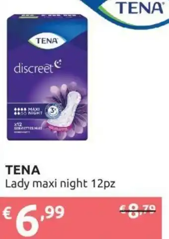 Ipersoap Tena Lady maxi night 12pz offerta