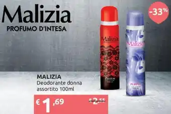 Ipersoap Malizia Deodorante Donna Assortito 100 ml offerta
