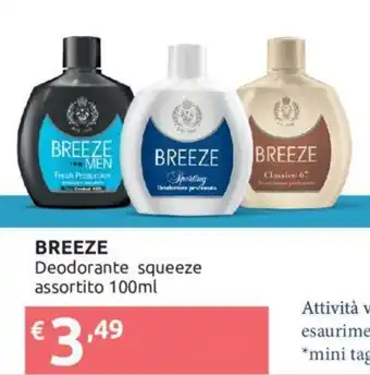 Ipersoap Breeze Deodorante Squeeze Assortito 100 ml offerta