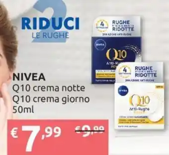 Ipersoap Nivea Q10 Crema Notte, Q10 Crema Giorno 50 ml offerta