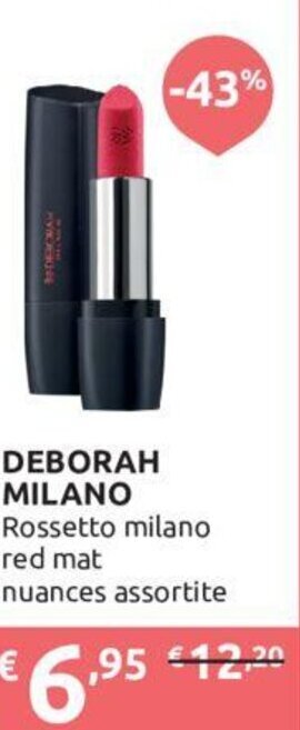Ipersoap Deborah Milano Rossetto Milano Red Mat Nuances Assortite offerta