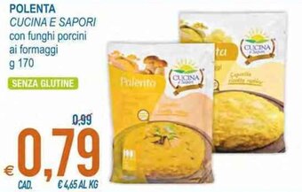 MD Discount Cucina e Sapori Polenta con funghi porcini ai formaggi g 170 offerta