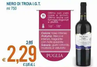 MD Discount Nero di Troia I.G.T. ml 750 offerta