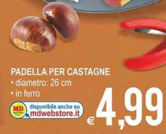 MD Discount Padella per Castagne offerta