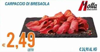 Motta Carpaccio di Bresaola