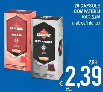 MD Discount Karisma 20 Capsule Compatibili arabica/intenso offerta