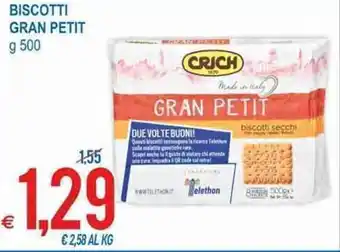 MD Discount Crich Biscotti Gran Petit g 500 offerta