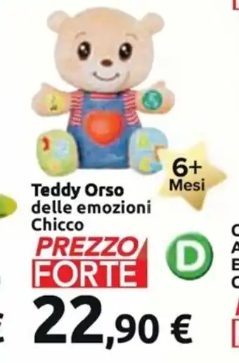 Supermercati Dok Teddy Orso delle emozioni Chicco 6+ Mesi offerta