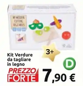 Supermercati Dok Kit Verdure da tagliare in Legno 3 + offerta