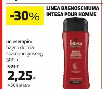 Coop Linea bagnoschiuma intesa pour homme offerta