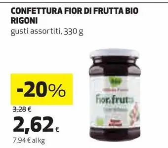 Coop Confettura fior di frutta bio rigoni offerta