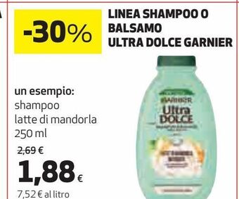 Coop Linea shampoo o balsamo ultra dolce garnier offerta