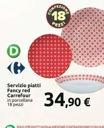 Carrefour Iper Servizio piatti fancy re carrefour in porcellana 18 pezzi offerta