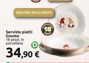 Servizio piatti gnomo
