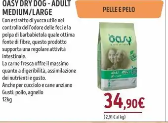Oasy dry dog-adult medium/large
