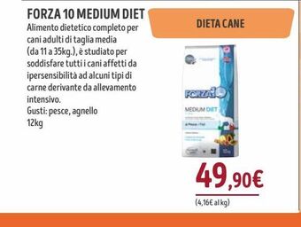 Forza 10 medium diet